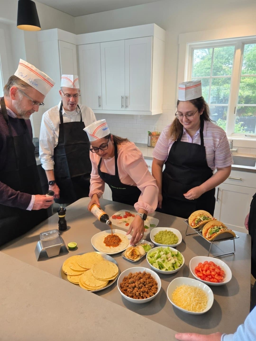 A finished dish from a global cuisine workshop