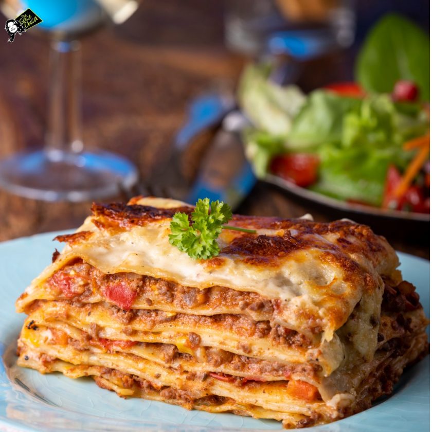 portion-of-fresh-lasagna-on-a-plate-picture-id1269329684 - The Spice Chica™